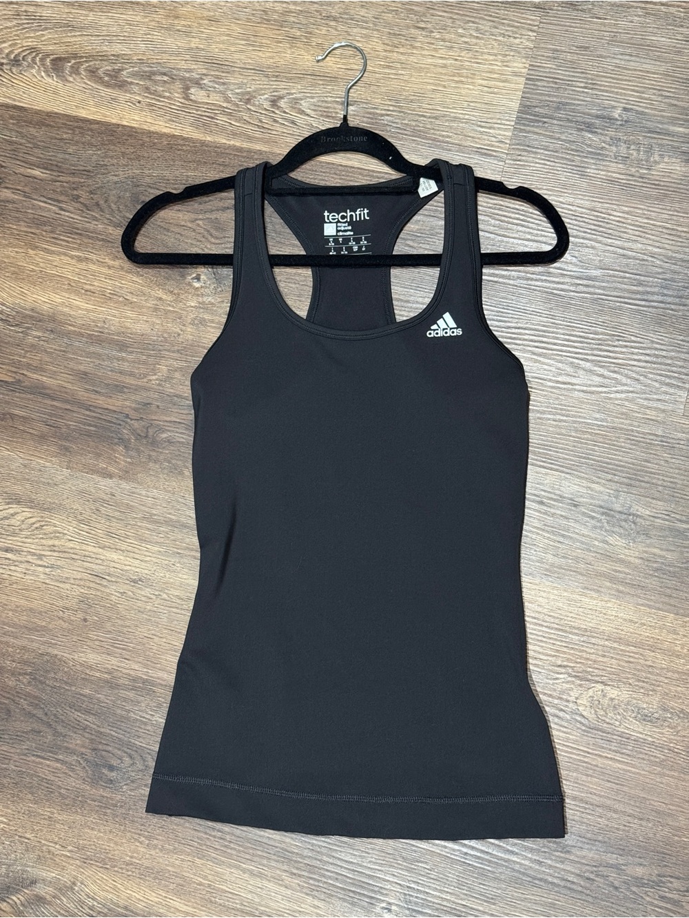 adidas Black Techfit Racerback Performance Tank